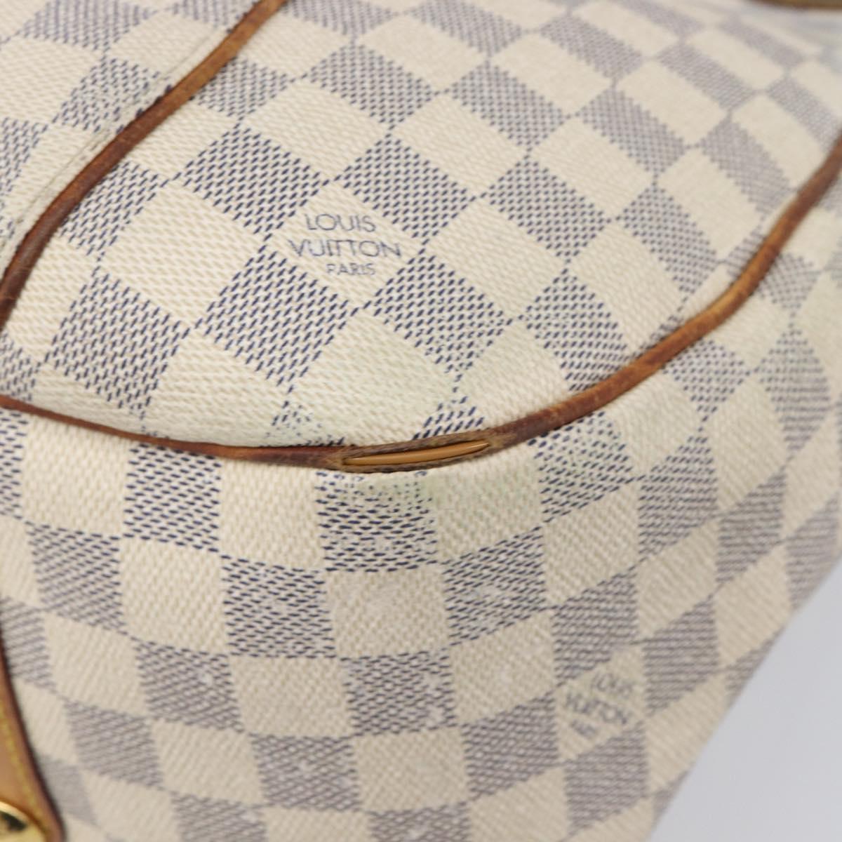 LOUIS VUITTON Damier Azur Galliera PM Shoulder Bag N55215 LV Auth 208435