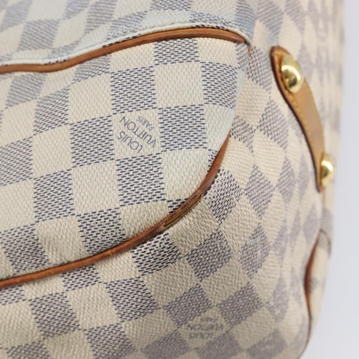 LOUIS VUITTON Damier Azur Galliera PM Shoulder Bag N55215 LV Auth 208435