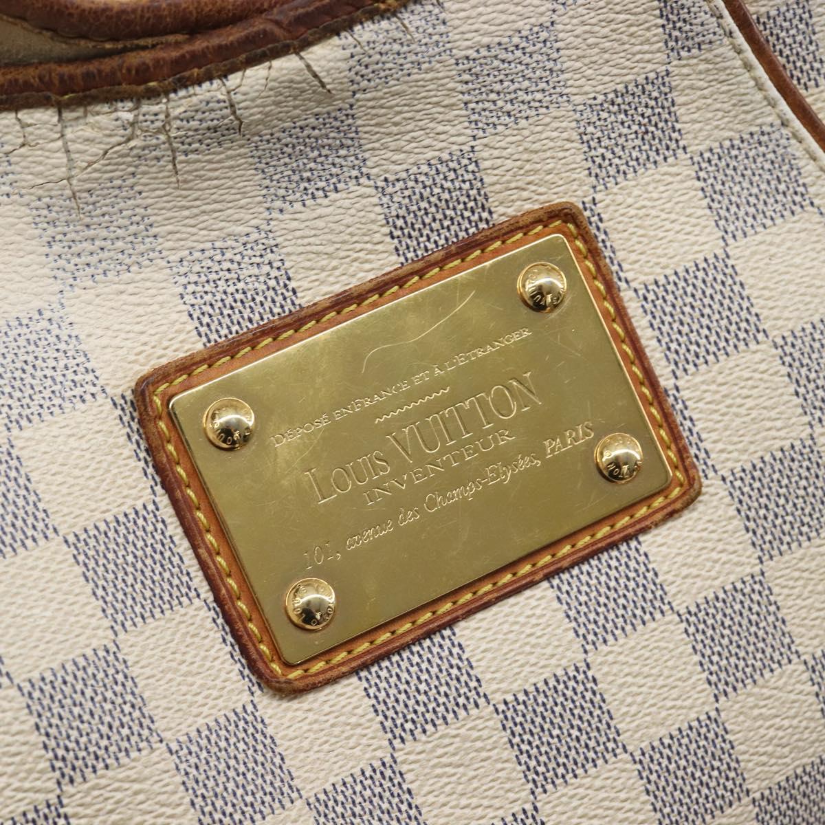 LOUIS VUITTON Damier Azur Galliera PM Shoulder Bag N55215 LV Auth 208435