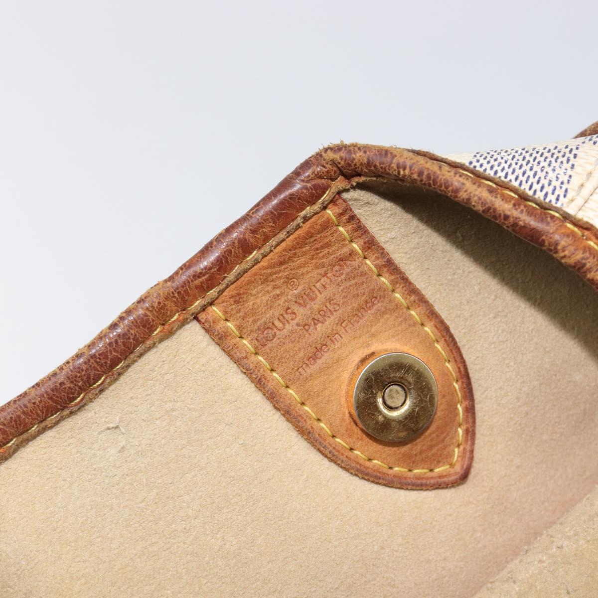 LOUIS VUITTON Damier Azur Galliera PM Shoulder Bag N55215 LV Auth 208435