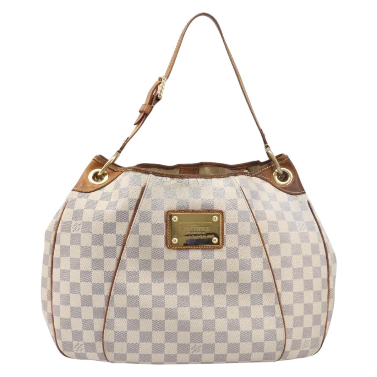 LOUIS VUITTON Damier Azur Galliera PM Shoulder Bag N55215 LV Auth 208435