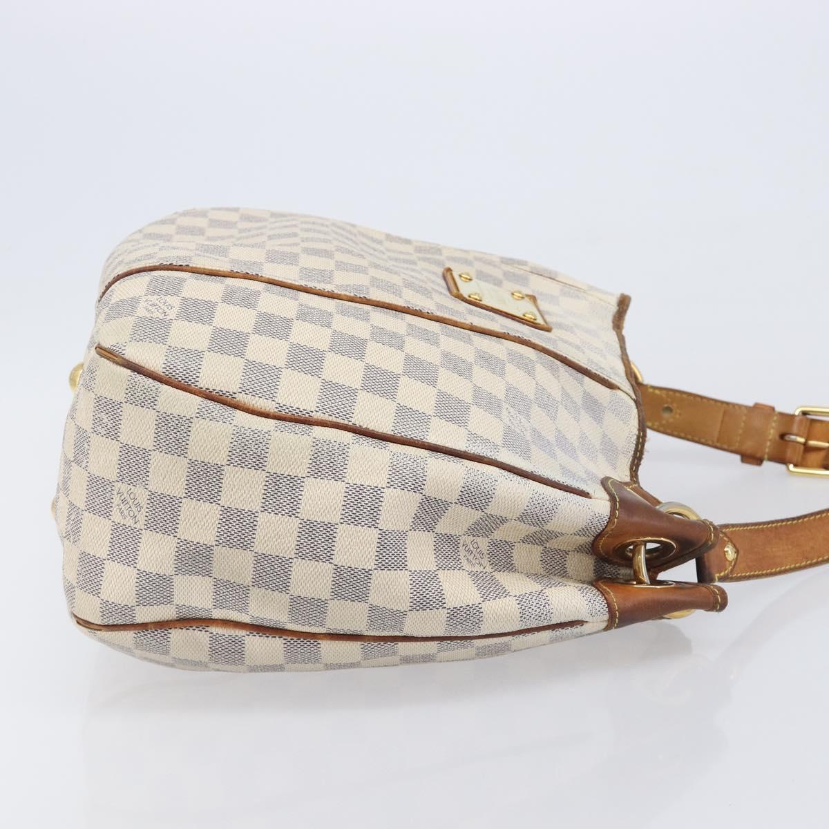 LOUIS VUITTON Damier Azur Galliera PM Shoulder Bag N55215 LV Auth 208435