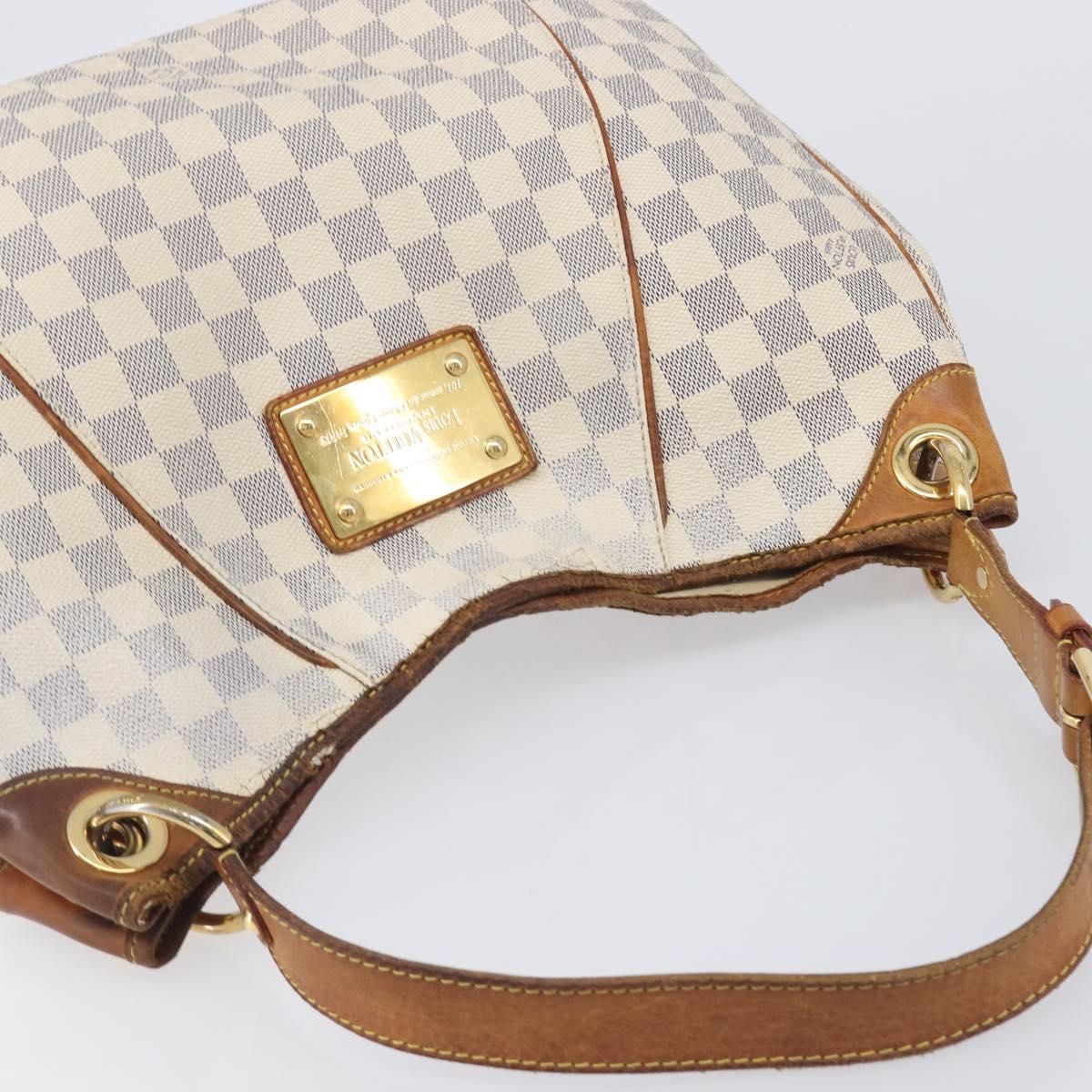 LOUIS VUITTON Damier Azur Galliera PM Shoulder Bag N55215 LV Auth 208435