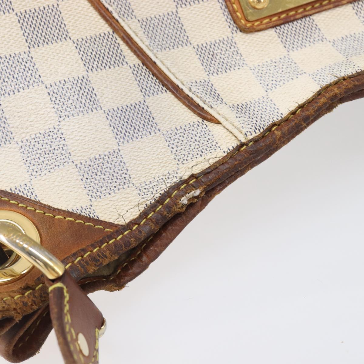 LOUIS VUITTON Damier Azur Galliera PM Shoulder Bag N55215 LV Auth 208435