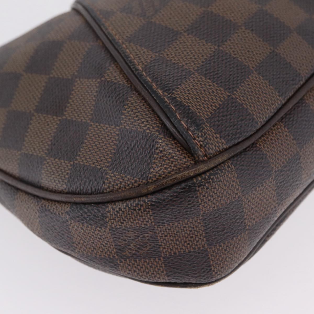 LOUIS VUITTON Damier Ebene Thames PM Shoulder Bag N48180 LV Auth 208436