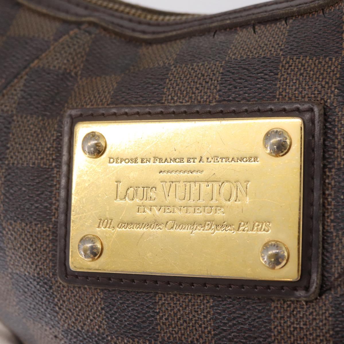 LOUIS VUITTON Damier Ebene Thames PM Shoulder Bag N48180 LV Auth 208436