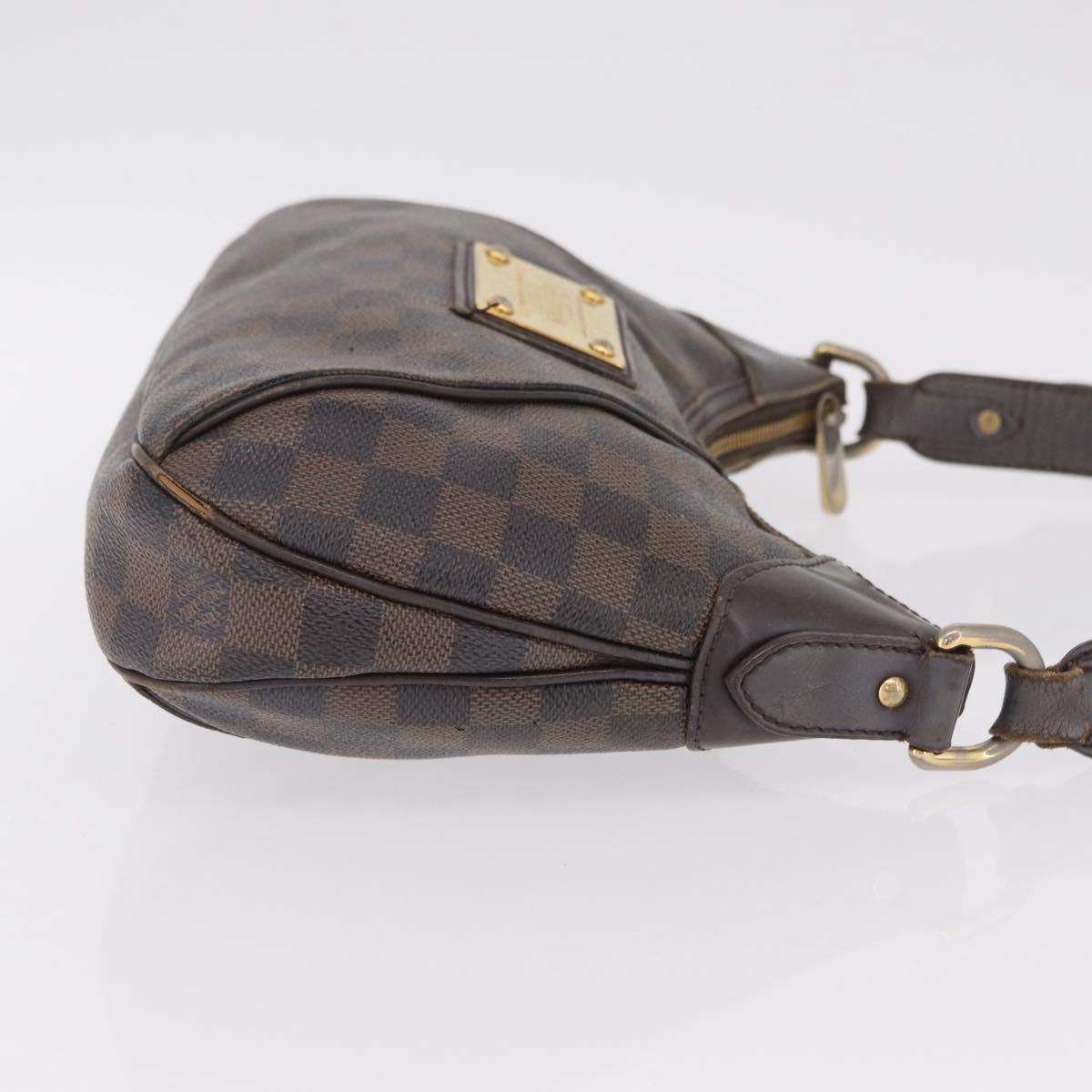 LOUIS VUITTON Damier Ebene Thames PM Shoulder Bag N48180 LV Auth 208436