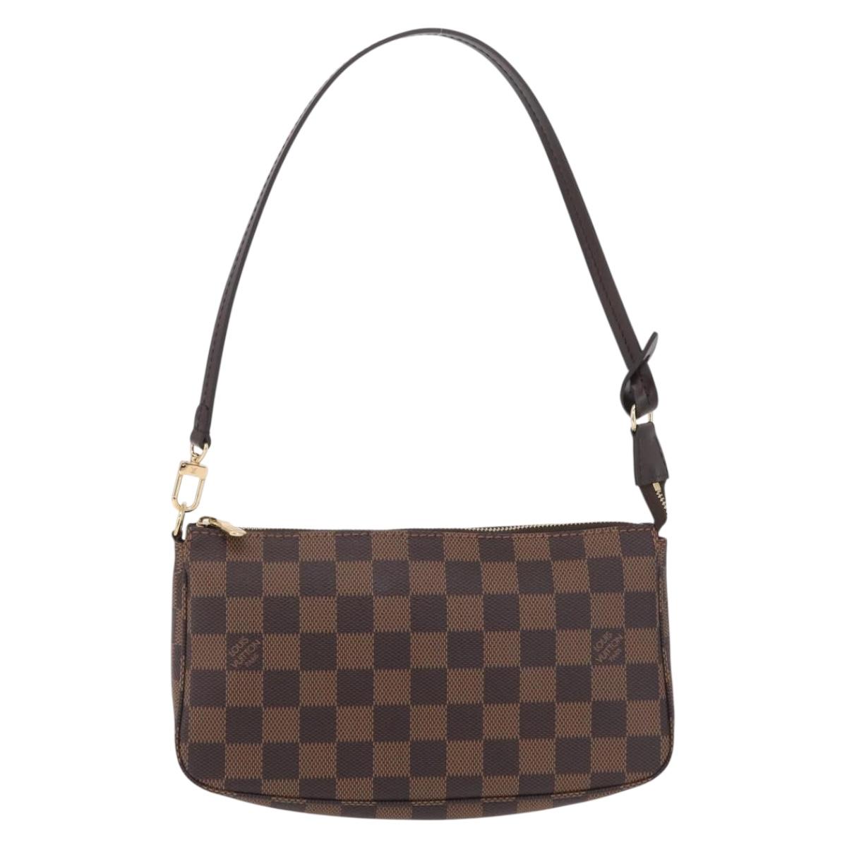 LOUIS VUITTON Damier Ebene Pochette Accessoires Pouch N41206 LV Auth 208443V