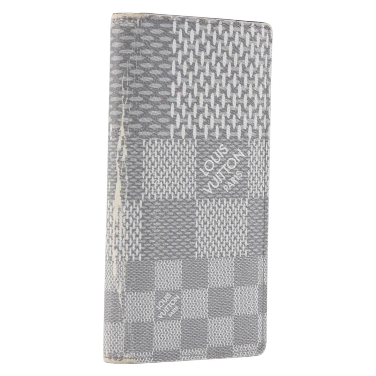 LOUIS VUITTON Damier Graphite 3D Portefeuille Blaza NM Wallet N60435 Auth 208444