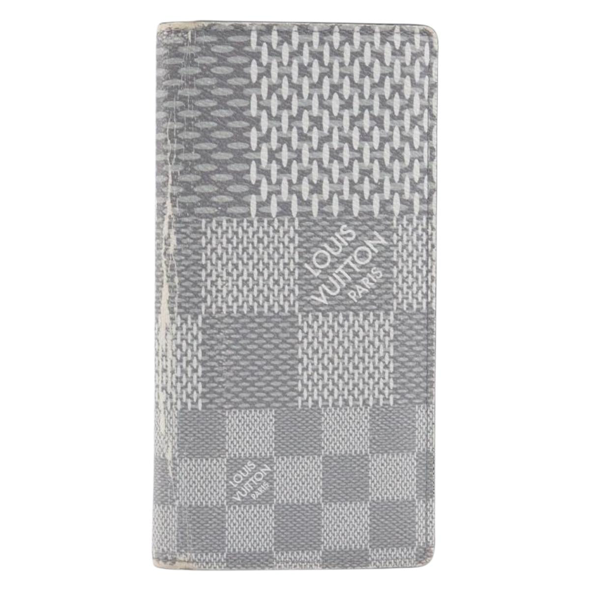 LOUIS VUITTON Damier Graphite 3D Portefeuille Blaza NM Wallet N60435 Auth 208444