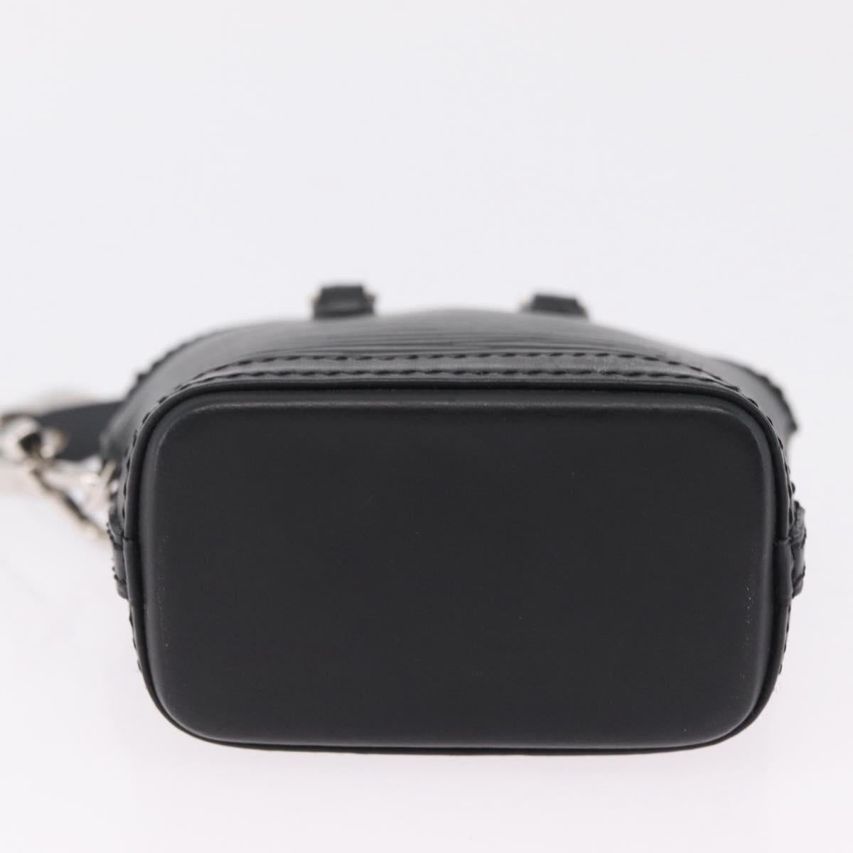 LOUIS VUITTON Epi Mini Lockit Charm Black LV Auth 208454M
