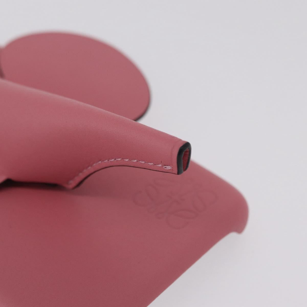 LOEWE Cell Phone Case Leather iPhone 13 Pro MAX Pink Auth 208460M