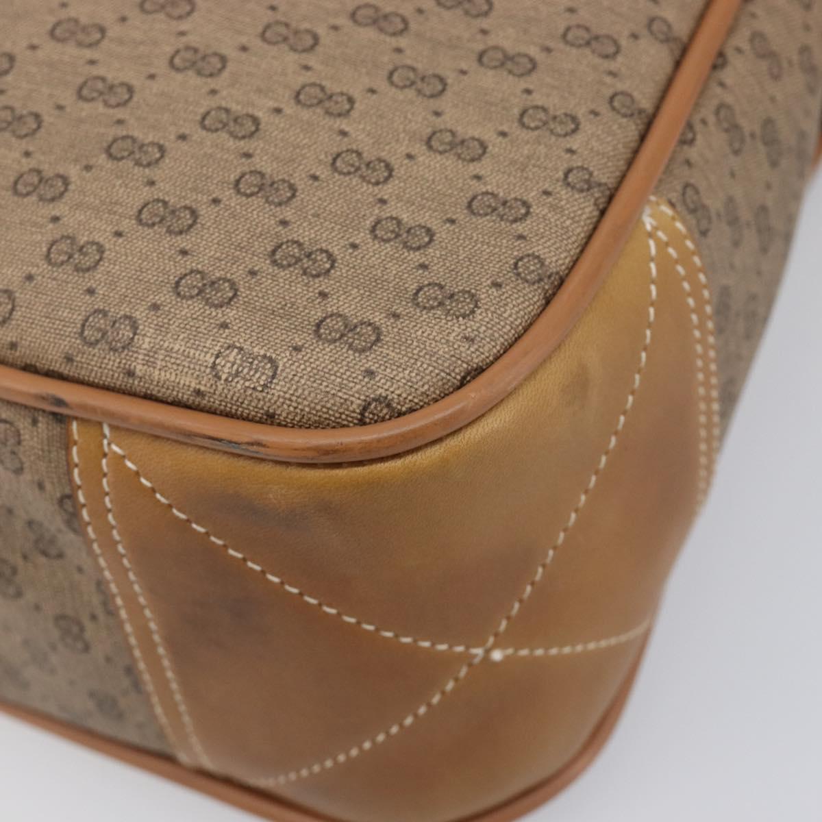 GUCCI Micro GG Web Sherry Line Shoulder Bag PVC Beige 019 43 0107 Auth 208544A