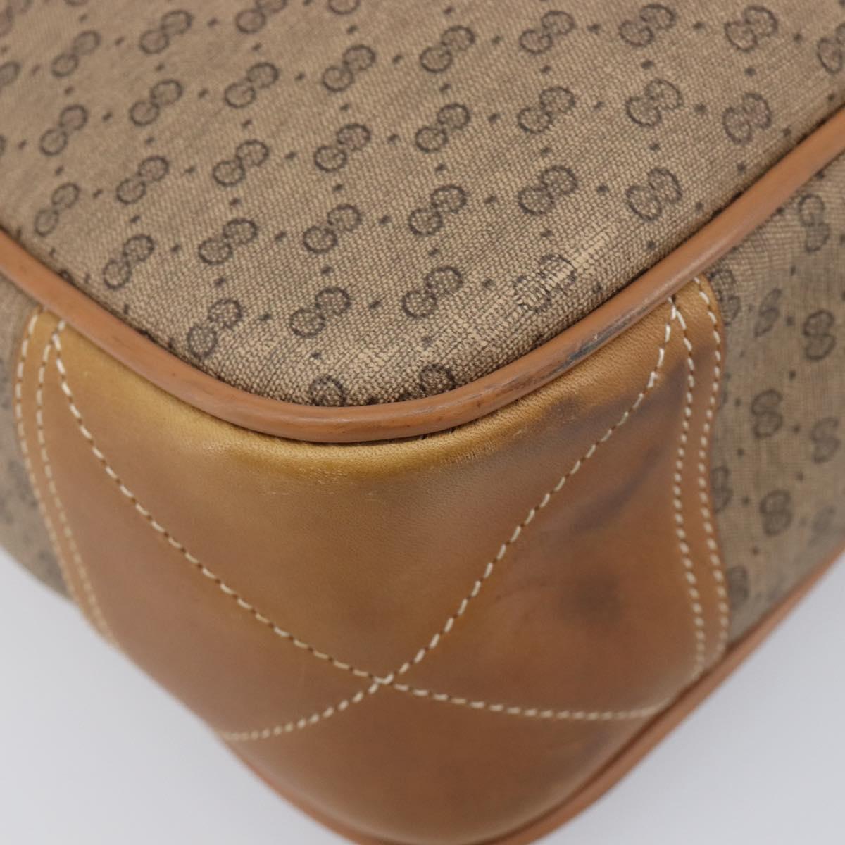 GUCCI Micro GG Web Sherry Line Shoulder Bag PVC Beige 019 43 0107 Auth 208544A