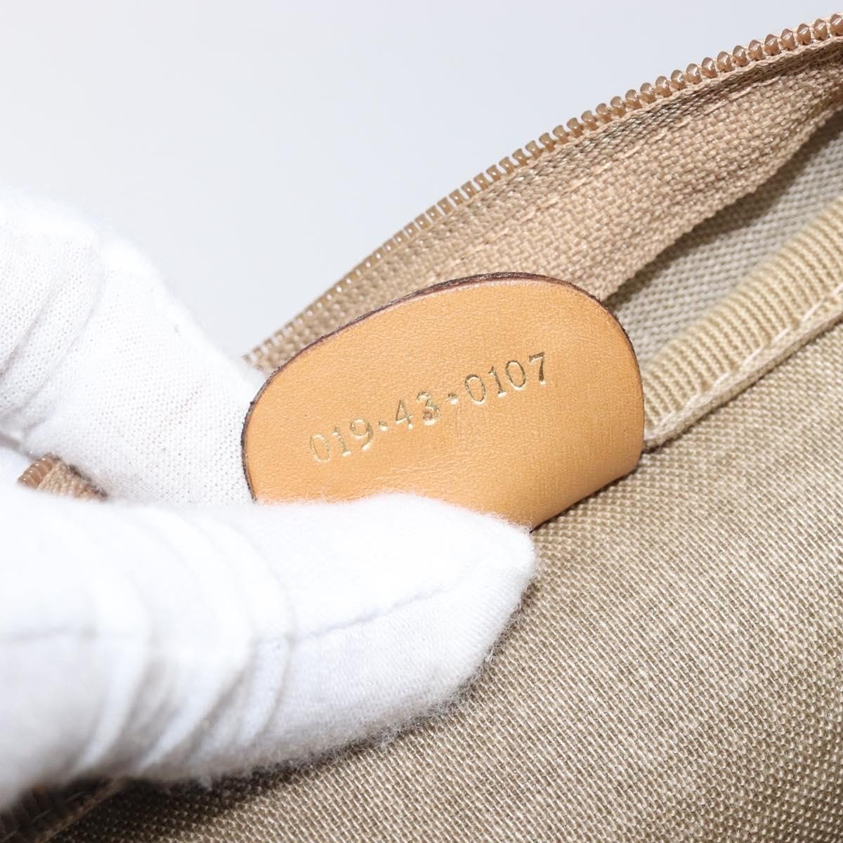 GUCCI Micro GG Web Sherry Line Shoulder Bag PVC Beige 019 43 0107 Auth 208544A