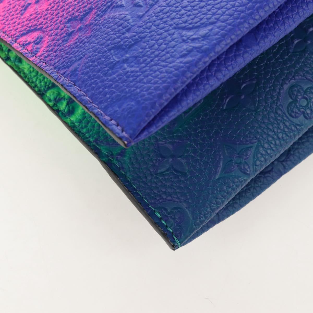 LOUIS VUITTON Taurillon Clemence Illusion Trio Pouch NM M59680 Auth 208551SM