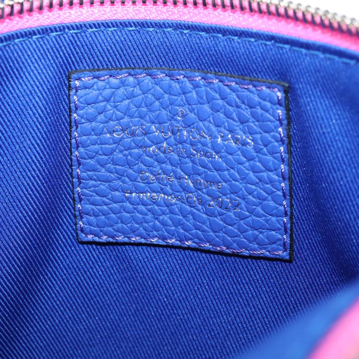 LOUIS VUITTON Taurillon Clemence Illusion Trio Pouch NM M59680 Auth 208551SM