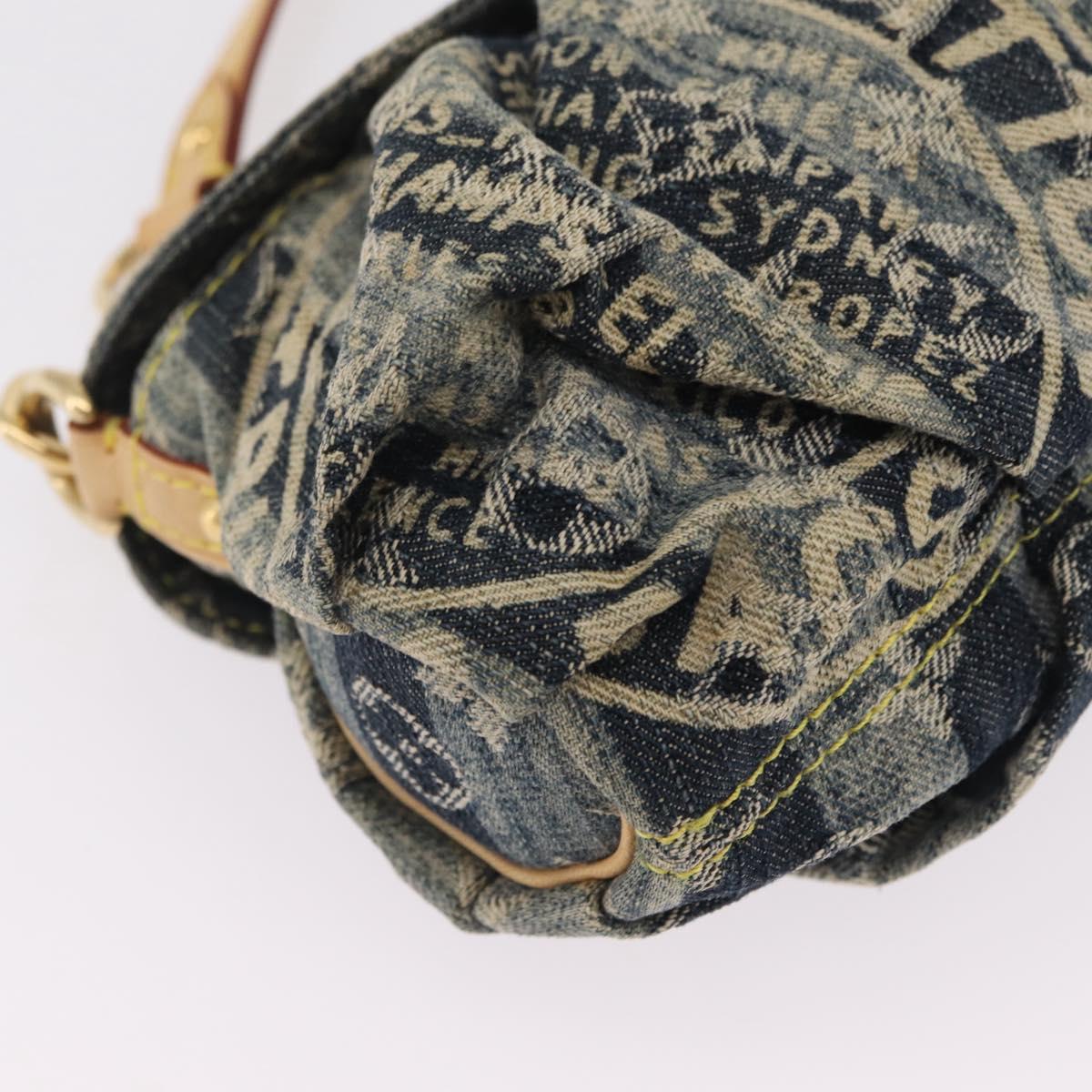LOUIS VUITTON Monogram Denim Mini Pretty Raye Bag Blue M95333 LV Auth 208556SAM