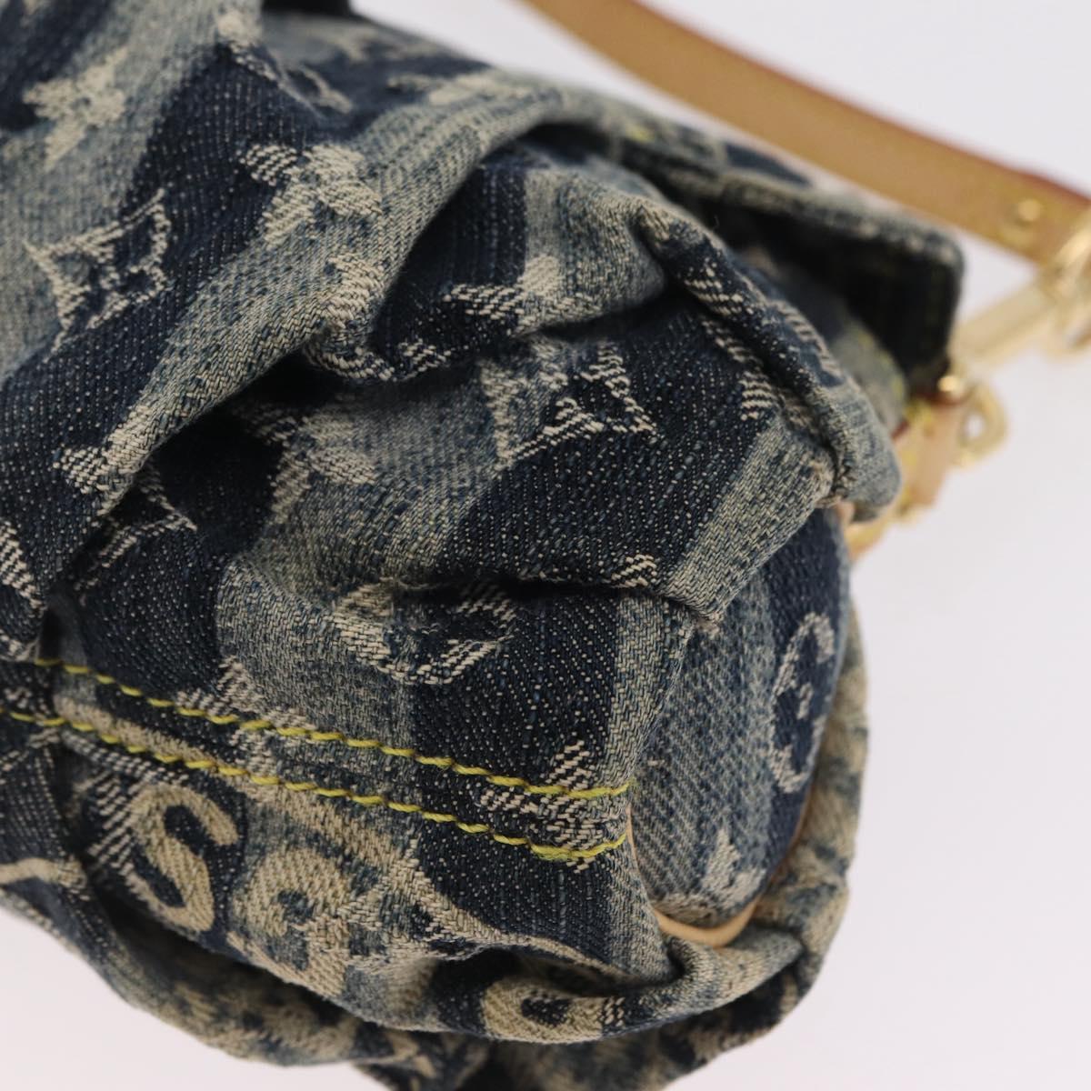 LOUIS VUITTON Monogram Denim Mini Pretty Raye Bag Blue M95333 LV Auth 208556SAM