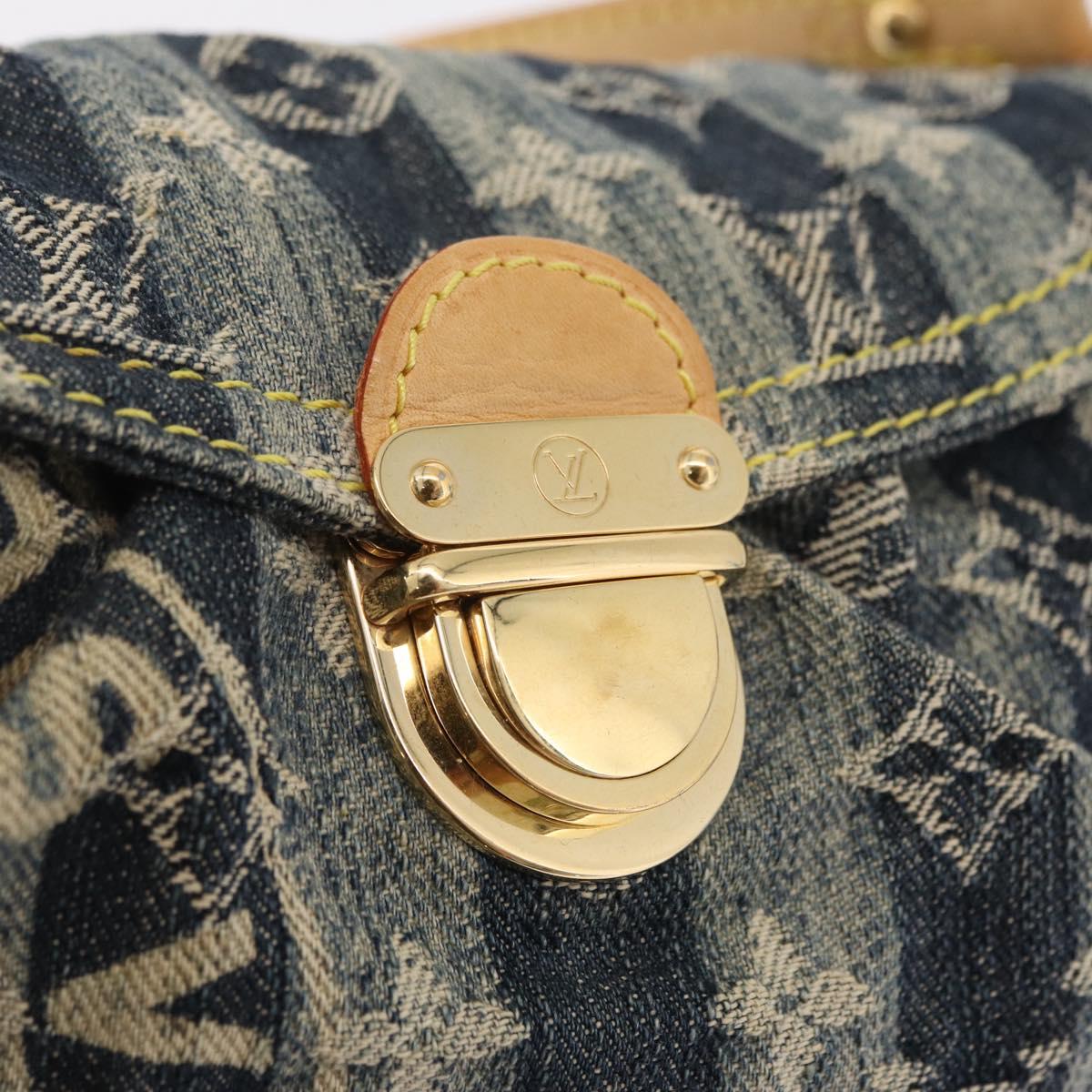 LOUIS VUITTON Monogram Denim Mini Pretty Raye Bag Blue M95333 LV Auth 208556SAM