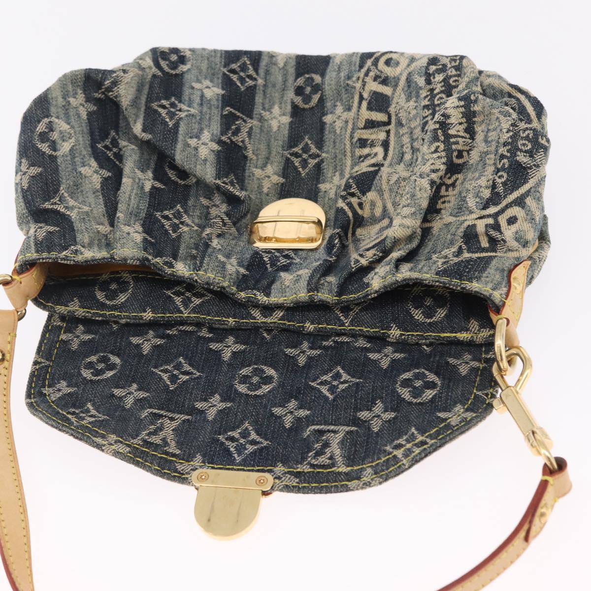 LOUIS VUITTON Monogram Denim Mini Pretty Raye Bag Blue M95333 LV Auth 208556SAM