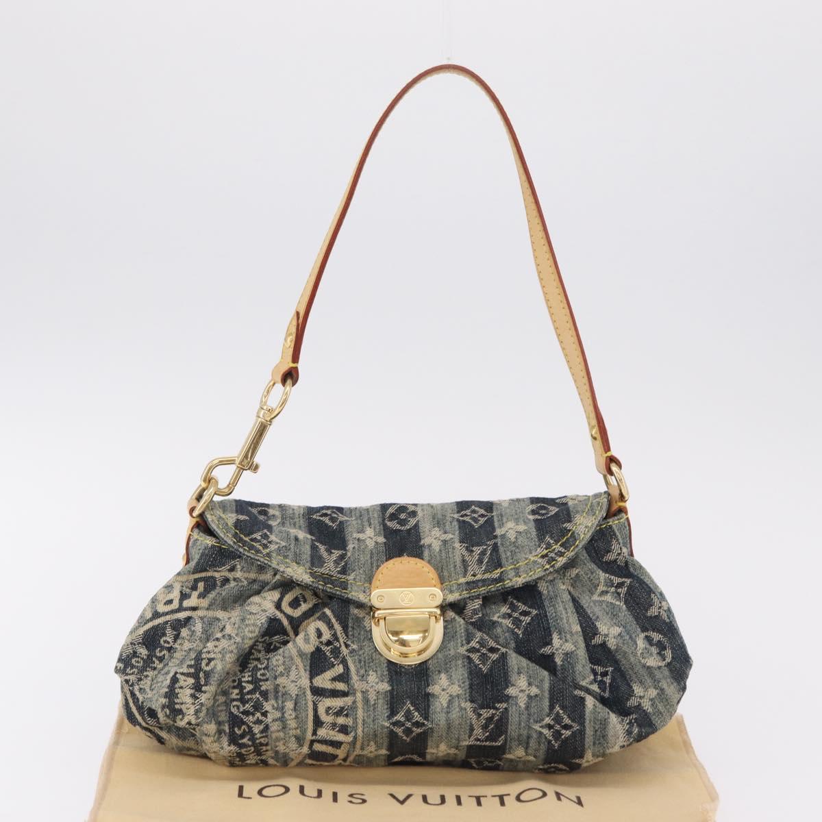 LOUIS VUITTON Monogram Denim Mini Pretty Raye Bag Blue M95333 LV Auth 208556SAM