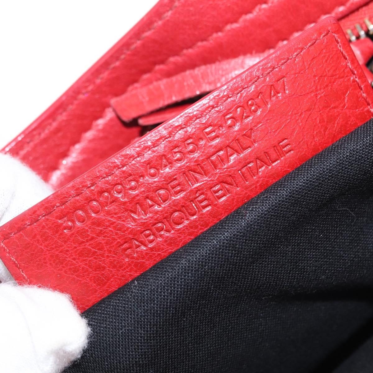 Balenciaga Mini City Hand Bag Leather Red 300295 Auth 208564V