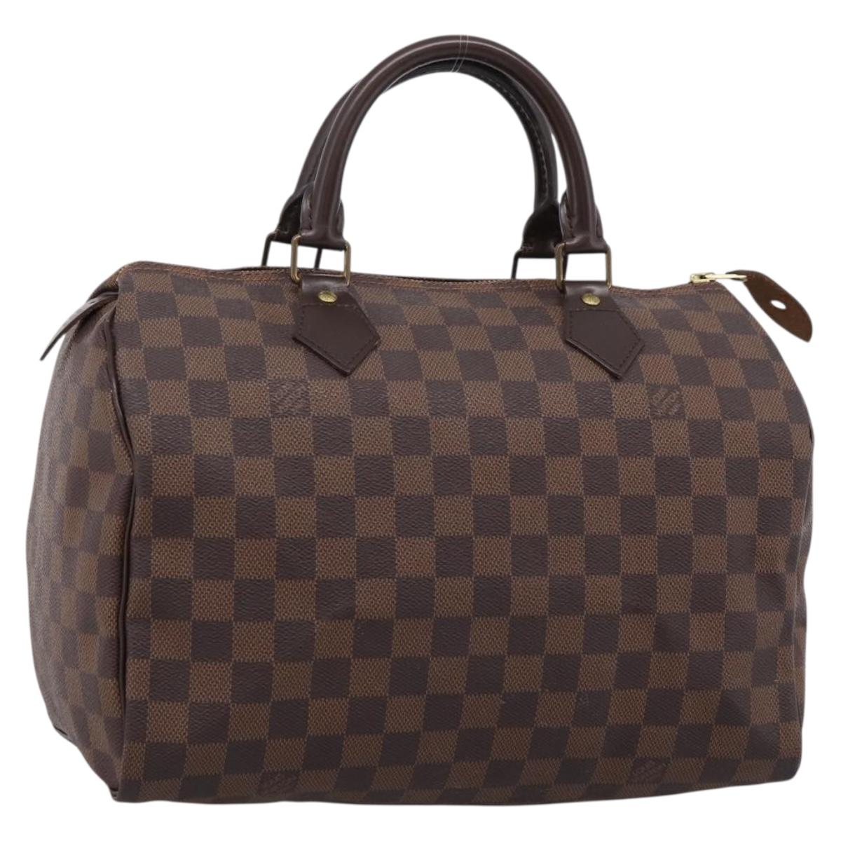 LOUIS VUITTON Damier Ebene Speedy 30 Hand Bag N41364 LV Auth 208566A