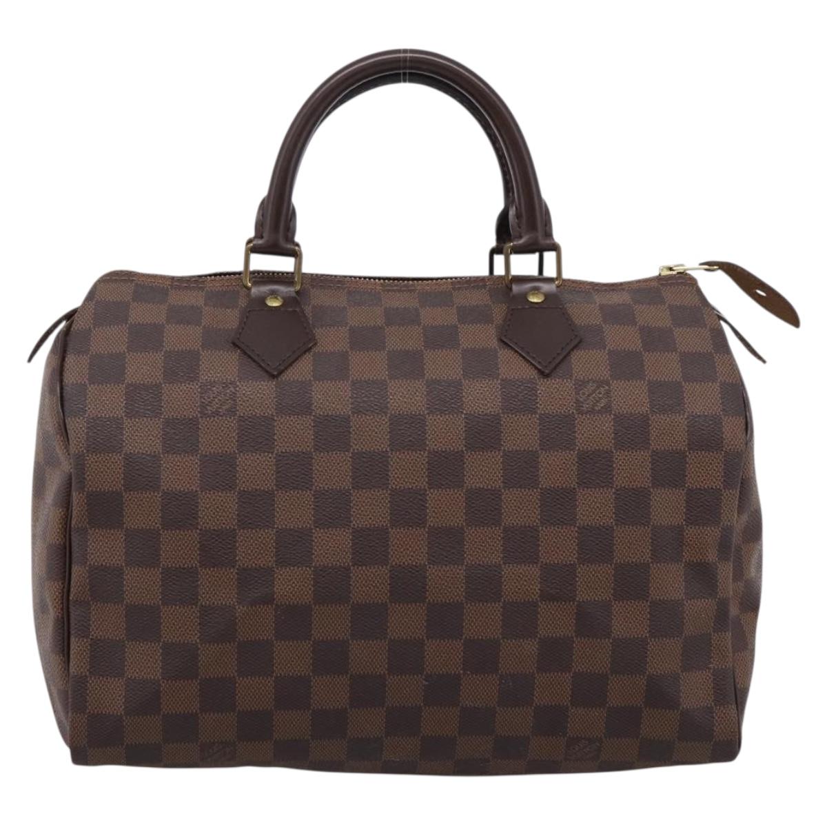 LOUIS VUITTON Damier Ebene Speedy 30 Hand Bag N41364 LV Auth 208566A