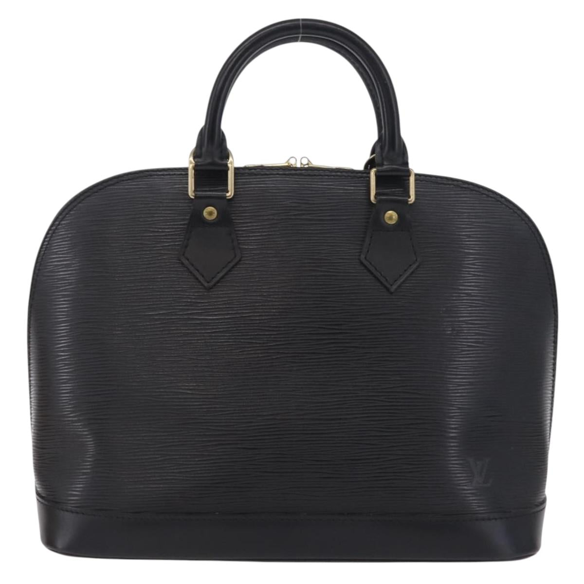 LOUIS VUITTON Epi Alma Hand Bag Noir Black M52142 LV Auth 208593V