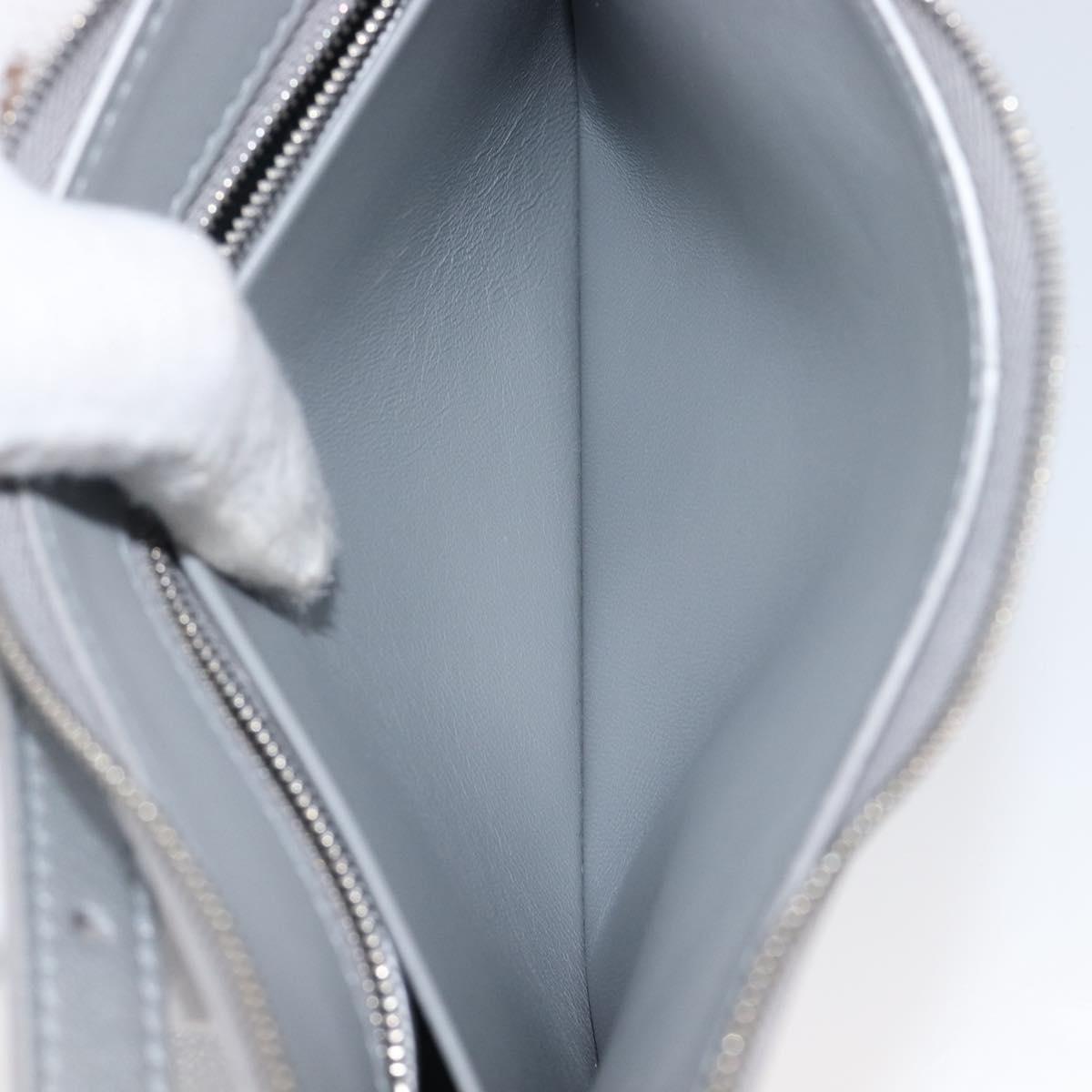 Balenciaga Mary Kate Shoulder Bag Leather Silver 771733 Auth 208601M