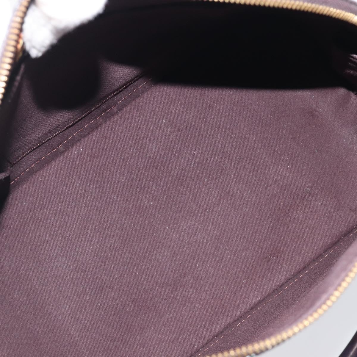 LOUIS VUITTON Monogram Vernis Alma PM Hand Bag Amarante M91611 LV Auth 208623V