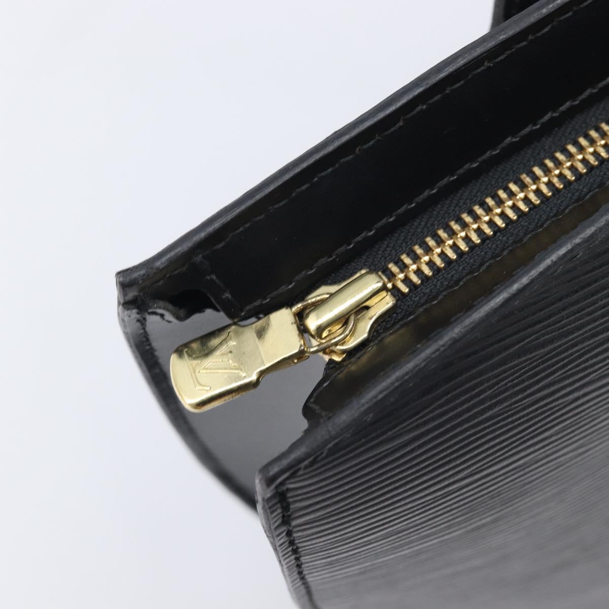 LOUIS VUITTON Epi Saint Jacques Powanie Long Bag Black M52332 LV Auth 208643V