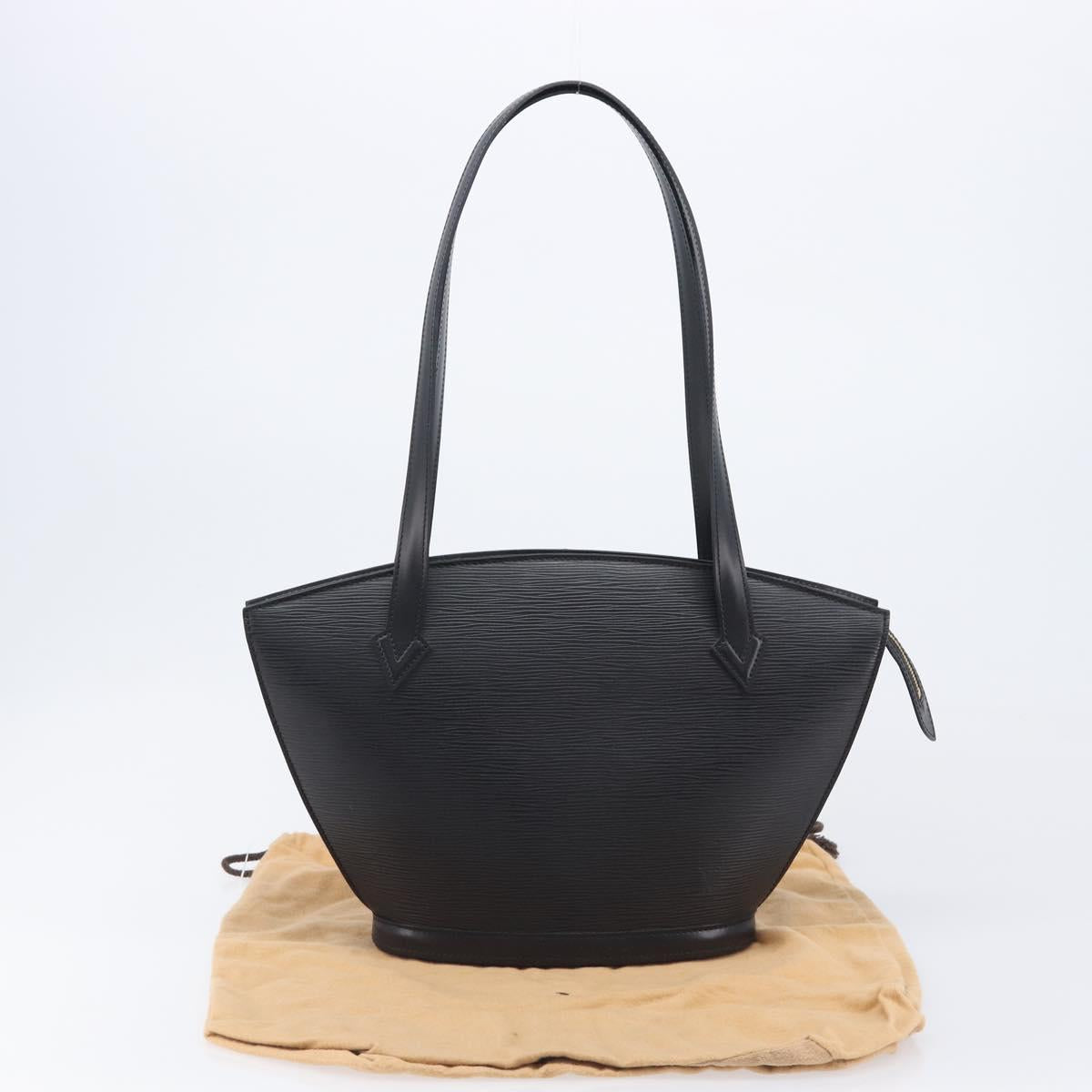 LOUIS VUITTON Epi Saint Jacques Powanie Long Bag Black M52332 LV Auth 208643V