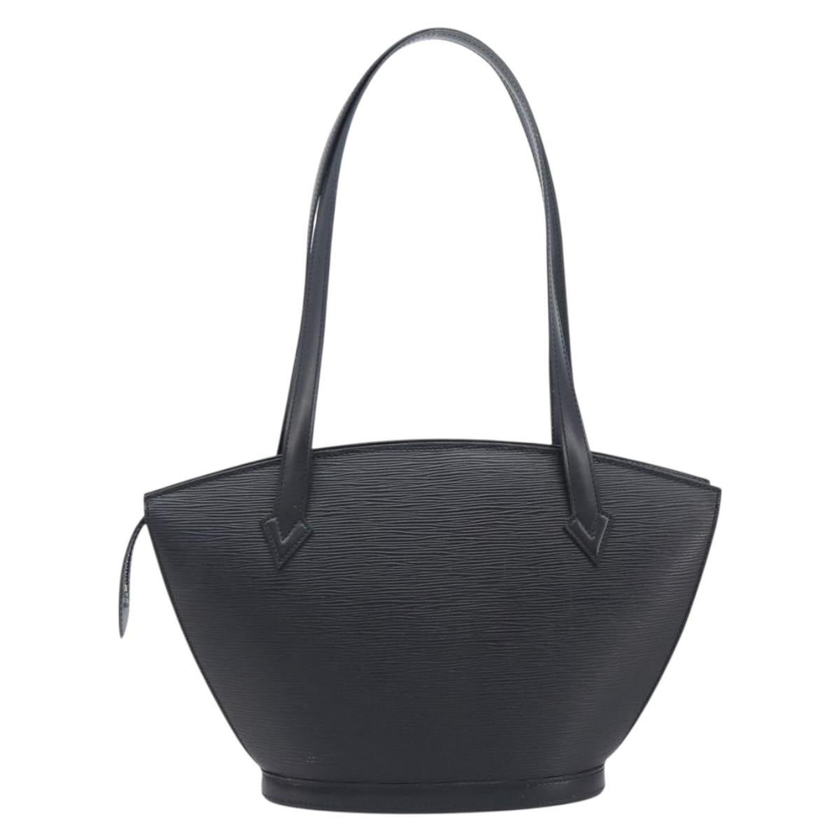 LOUIS VUITTON Epi Saint Jacques Powanie Long Bag Black M52332 LV Auth 208643V