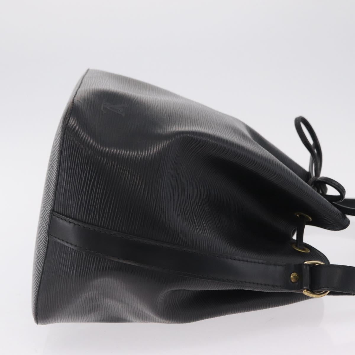LOUIS VUITTON Epi Petit Noe Shoulder Bag Black M44102 LV Auth 208648A