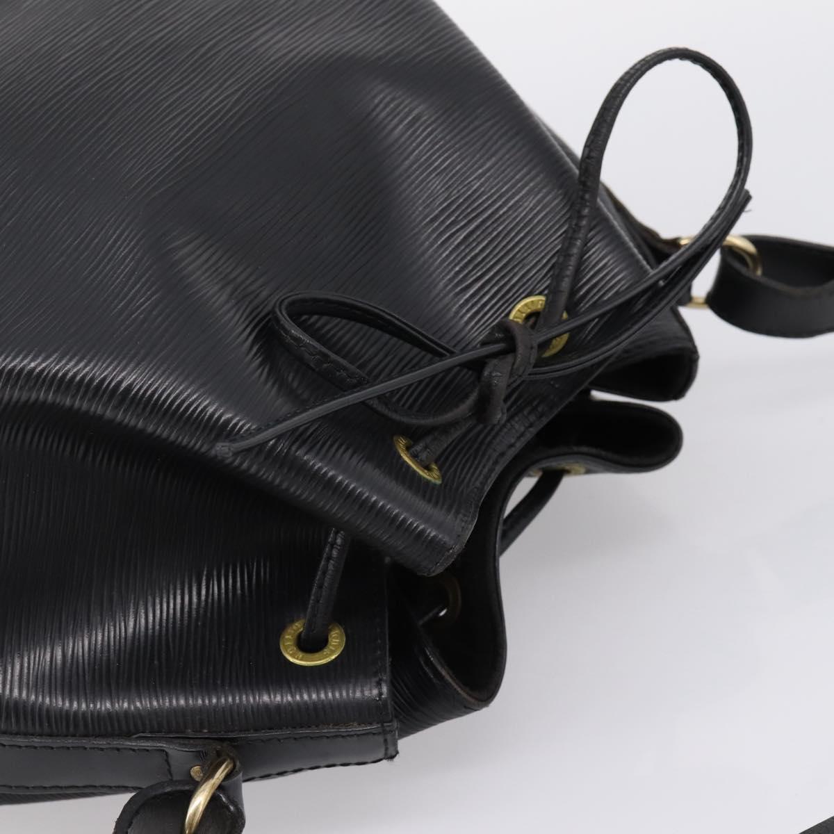 LOUIS VUITTON Epi Petit Noe Shoulder Bag Black M44102 LV Auth 208648A