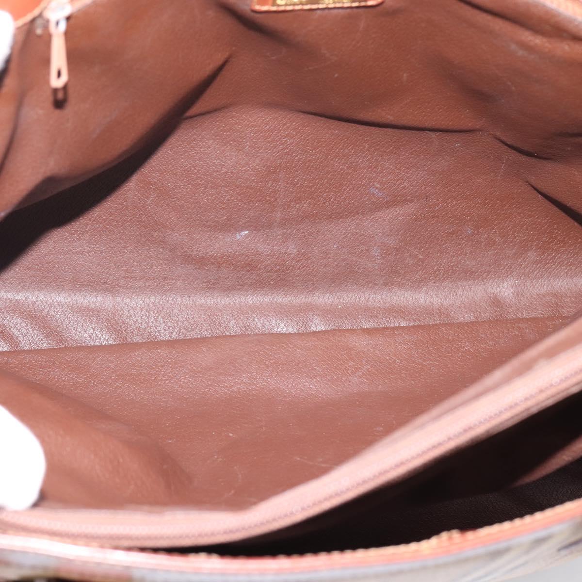 Burberrys Nova Check Tote Bag PVC Beige Gold Auth 208653