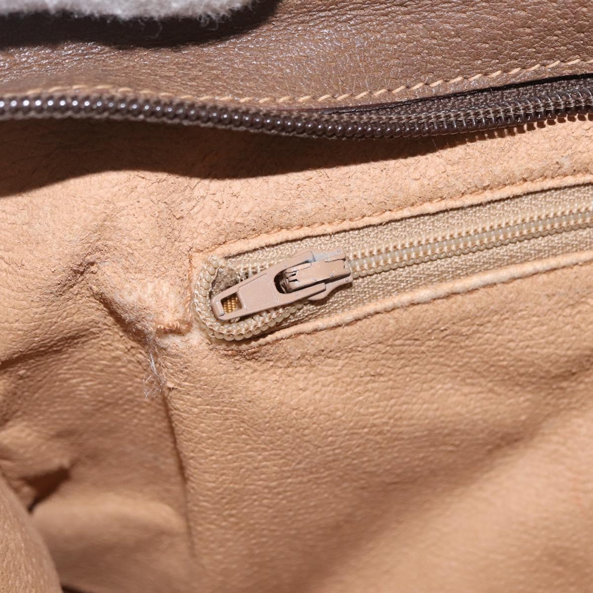 GUCCI GG Supreme Web Sherry Line Shoulder Bag PVC Beige 14 02 013 Auth 208657