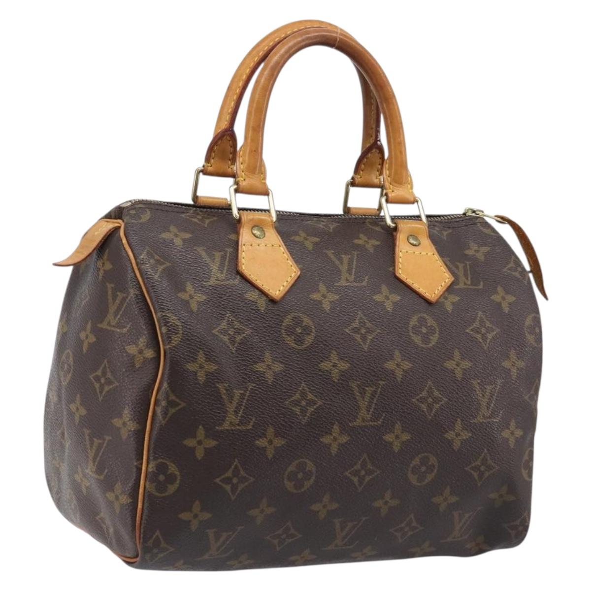 LOUIS VUITTON Monogram Speedy 25 Hand Bag M41528 LV Auth 208661A