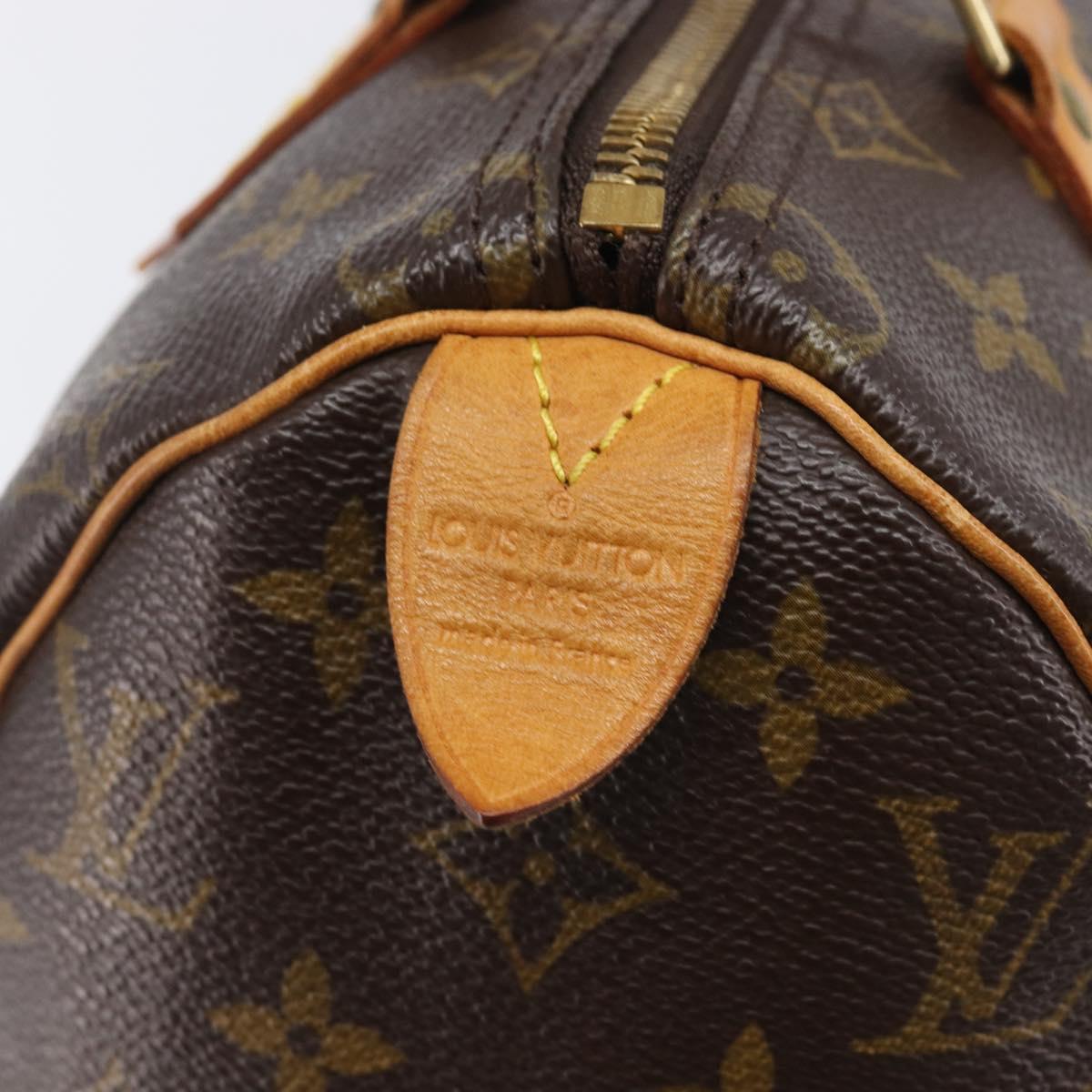 LOUIS VUITTON Monogram Speedy 25 Hand Bag M41528 LV Auth 208661A