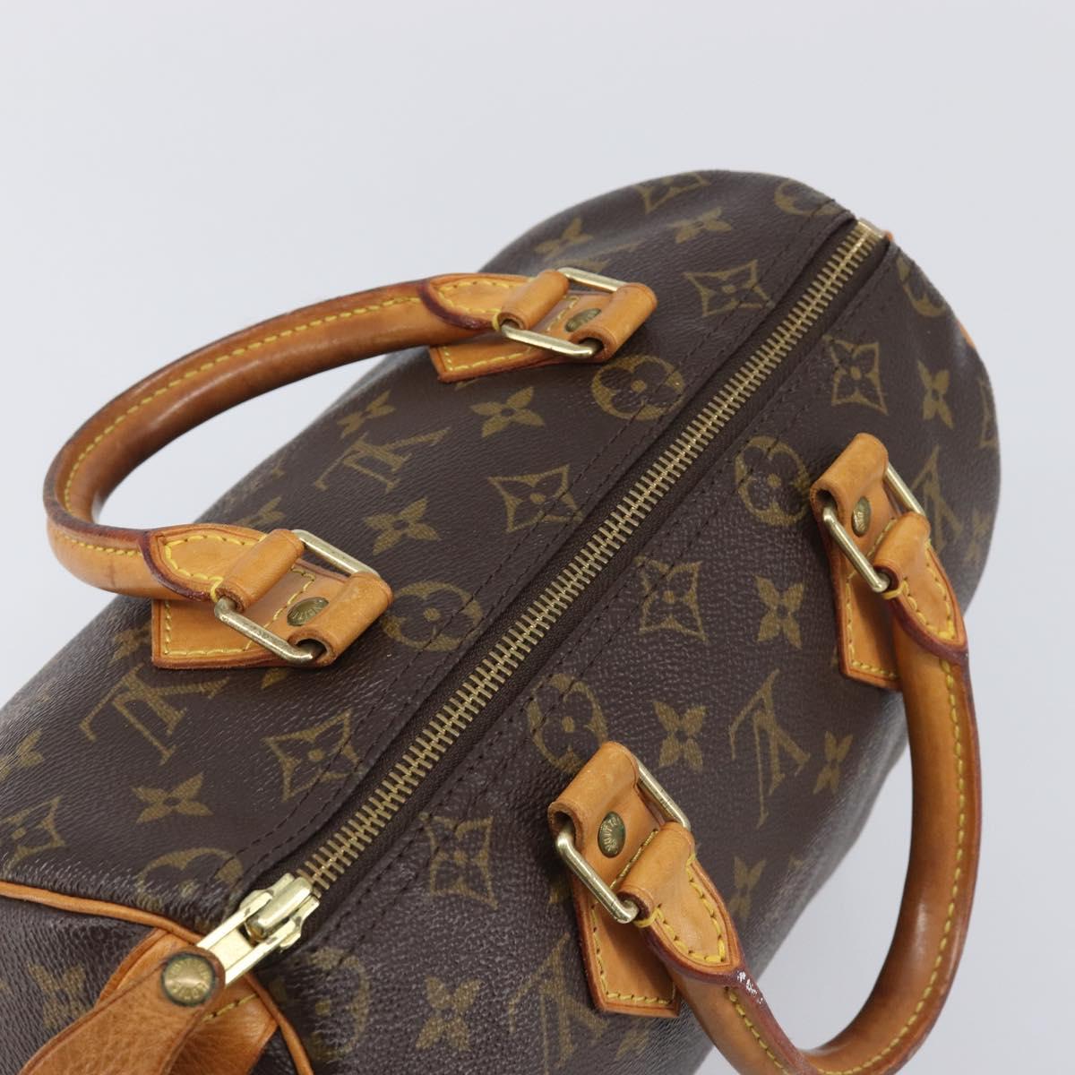 LOUIS VUITTON Monogram Speedy 25 Hand Bag M41528 LV Auth 208661A