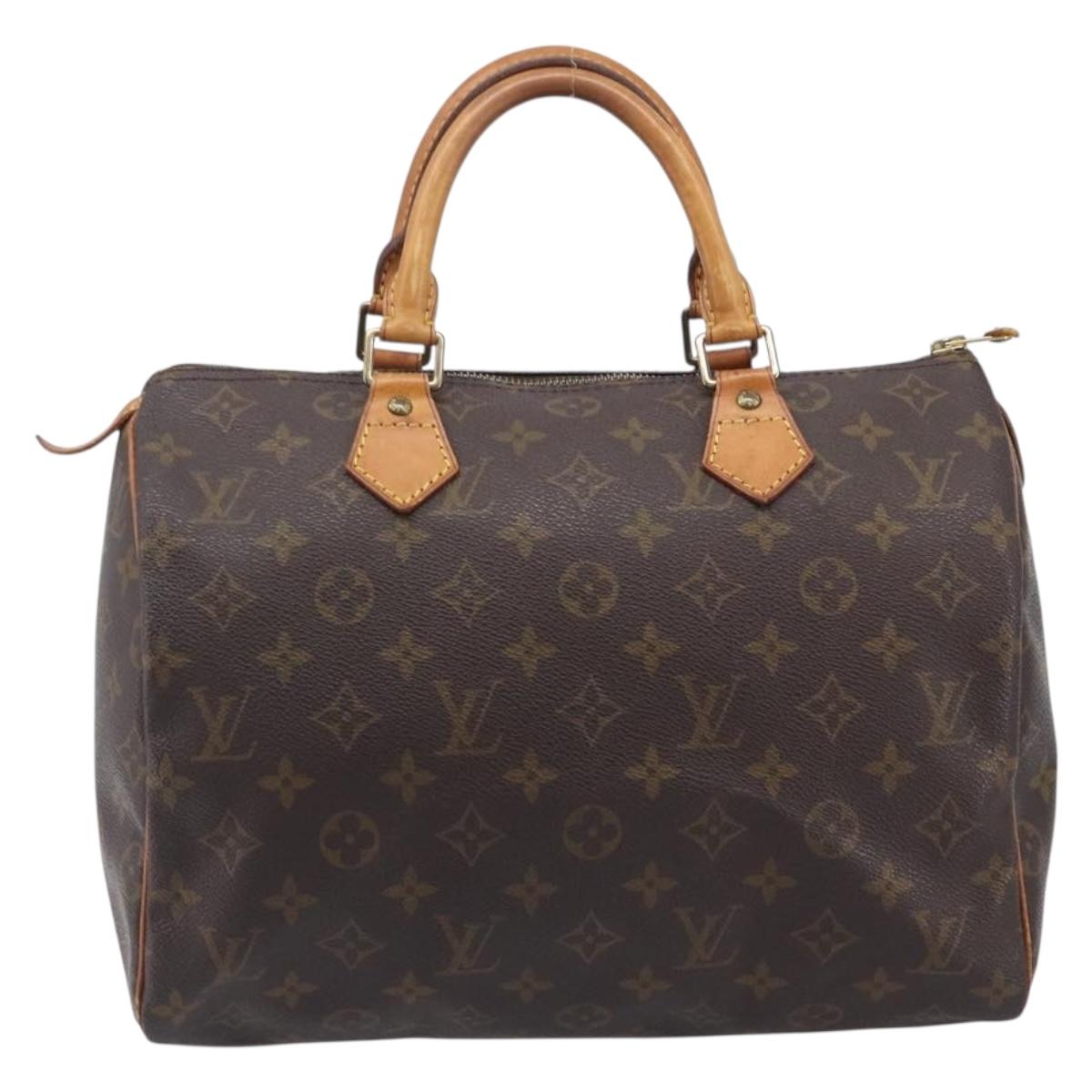 LOUIS VUITTON Monogram Speedy 30 Hand Bag M41526 LV Auth 208667