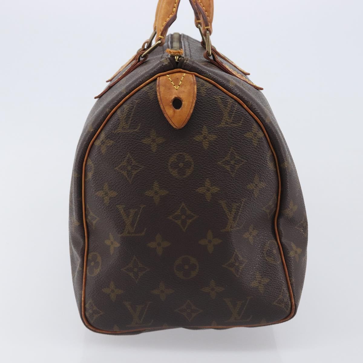 LOUIS VUITTON Monogram Speedy 30 Hand Bag M41526 LV Auth 208667