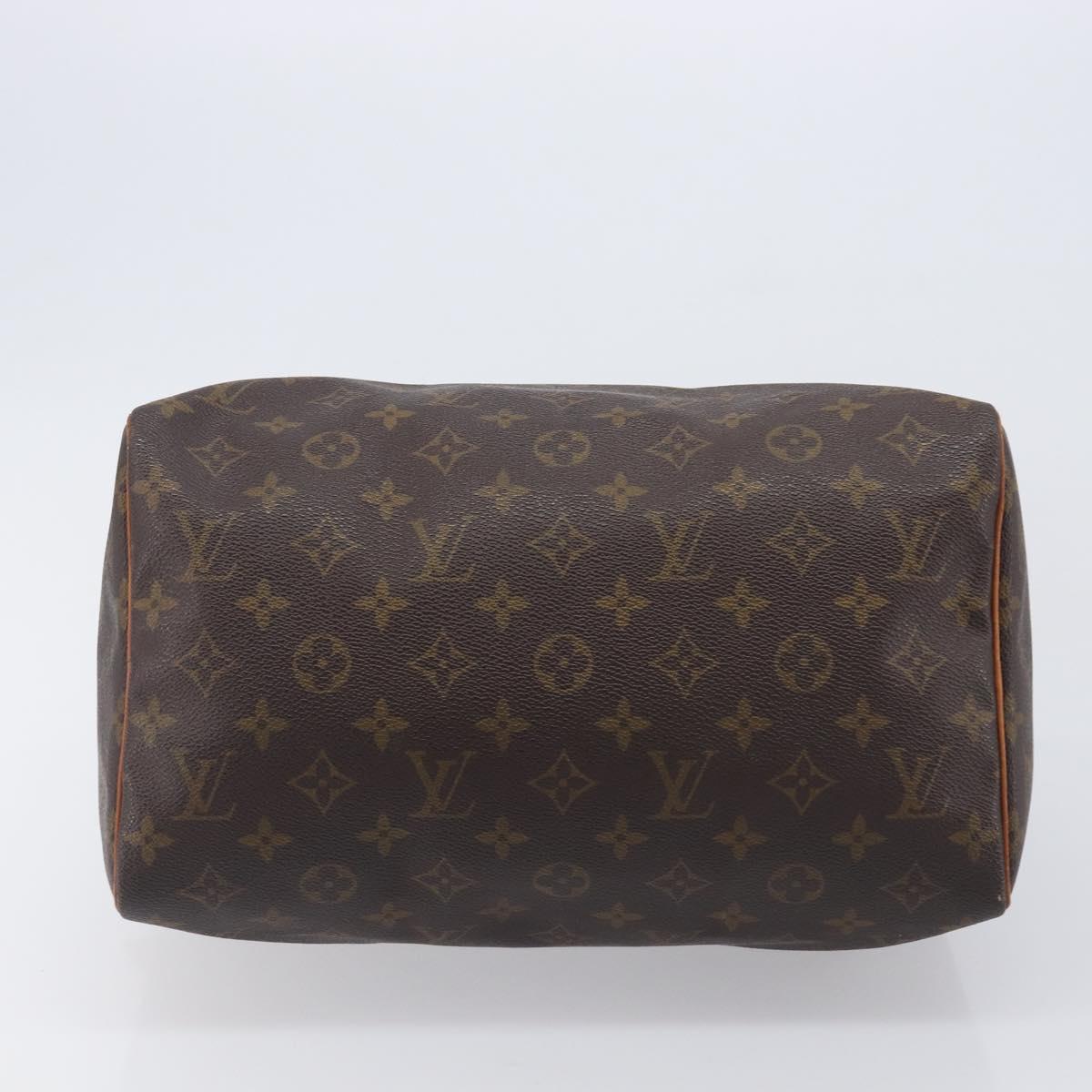 LOUIS VUITTON Monogram Speedy 30 Hand Bag M41526 LV Auth 208667