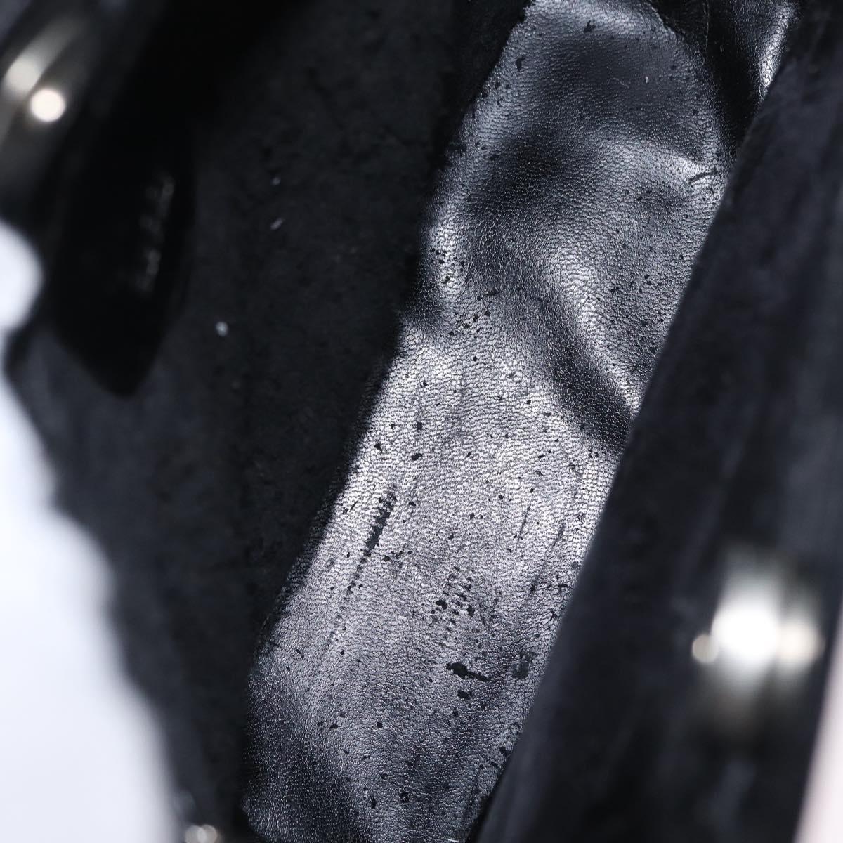 GUCCI Shoulder Bag patent Black 000 1186 0506 Auth 208668
