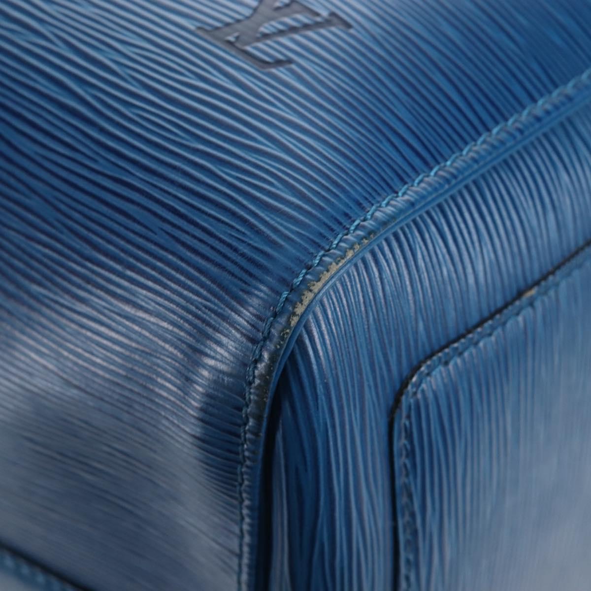 LOUIS VUITTON Epi Keepall 50 Boston Bag Blue M42965 LV Auth 208670V