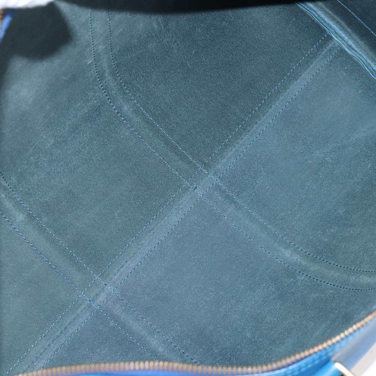 LOUIS VUITTON Epi Keepall 50 Boston Bag Blue M42965 LV Auth 208670V