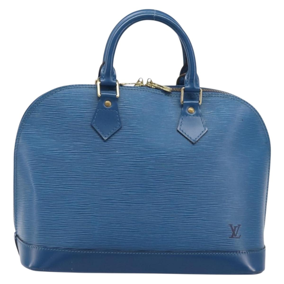 LOUIS VUITTON Epi Alma Hand Bag Toledo Blue M52145 LV Auth 208671A