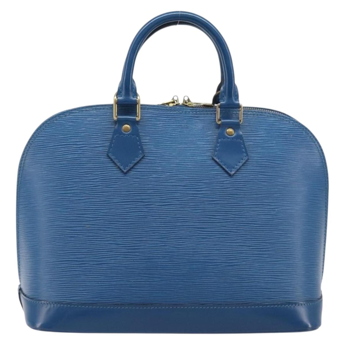 LOUIS VUITTON Epi Alma Hand Bag Toledo Blue M52145 LV Auth 208671A